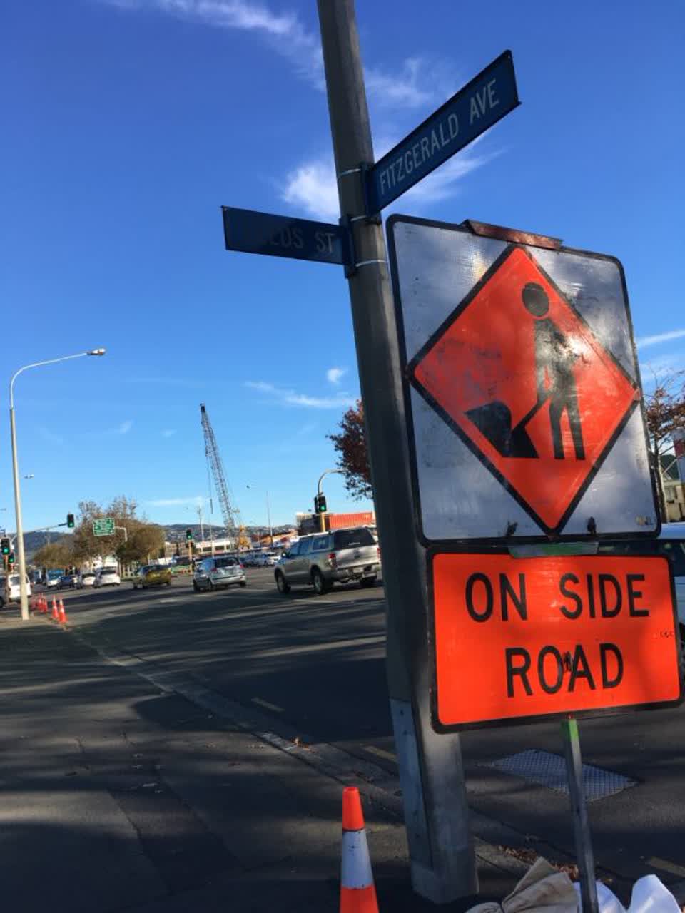 The photograph attached to this roading/streets report