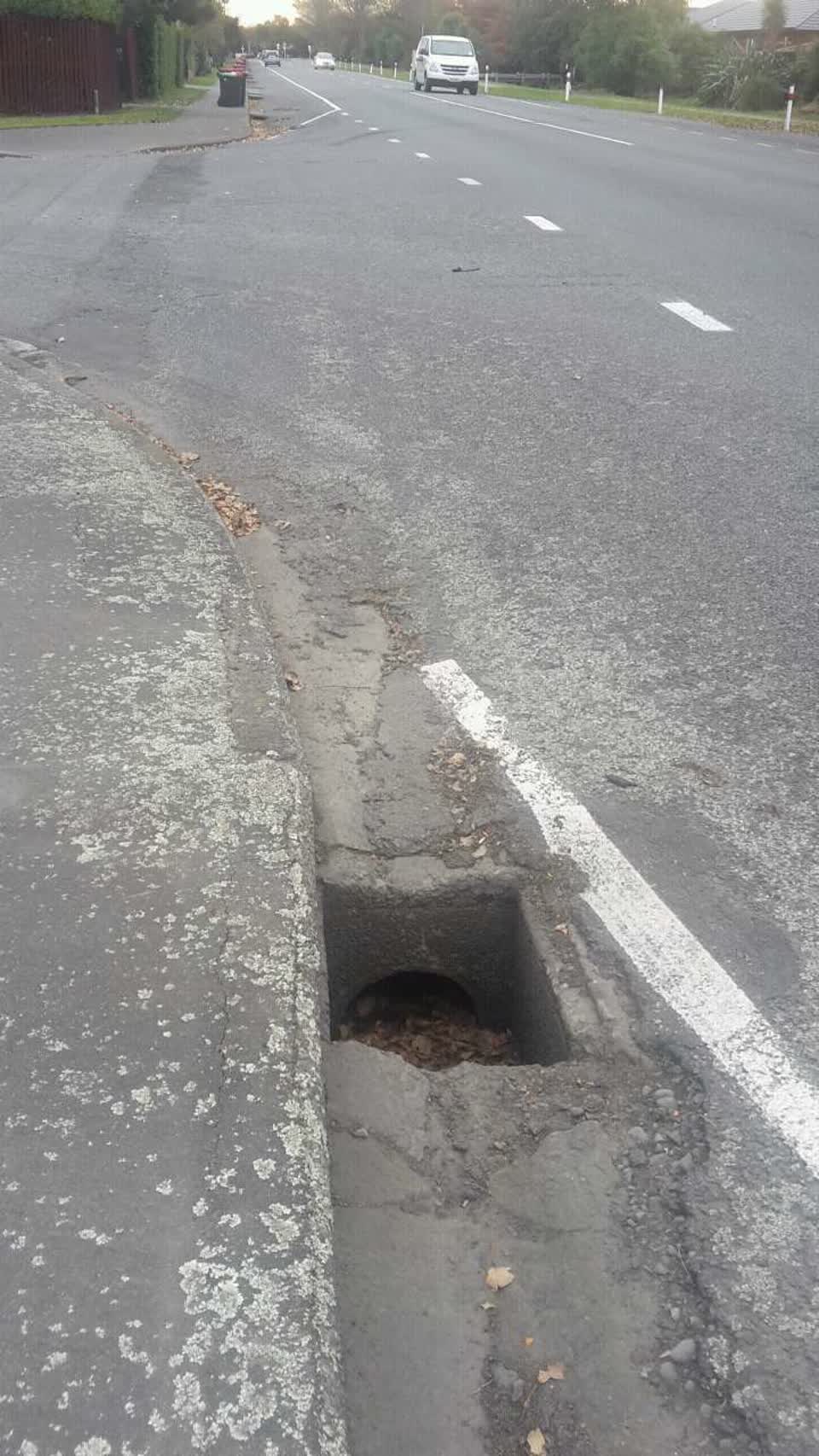 The photograph attached to this roading/streets report