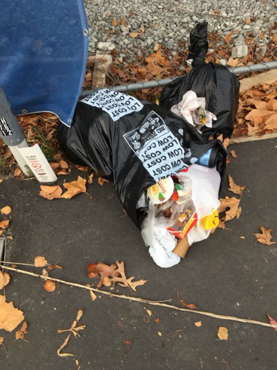 The photograph attached to this rubbish/recycling report