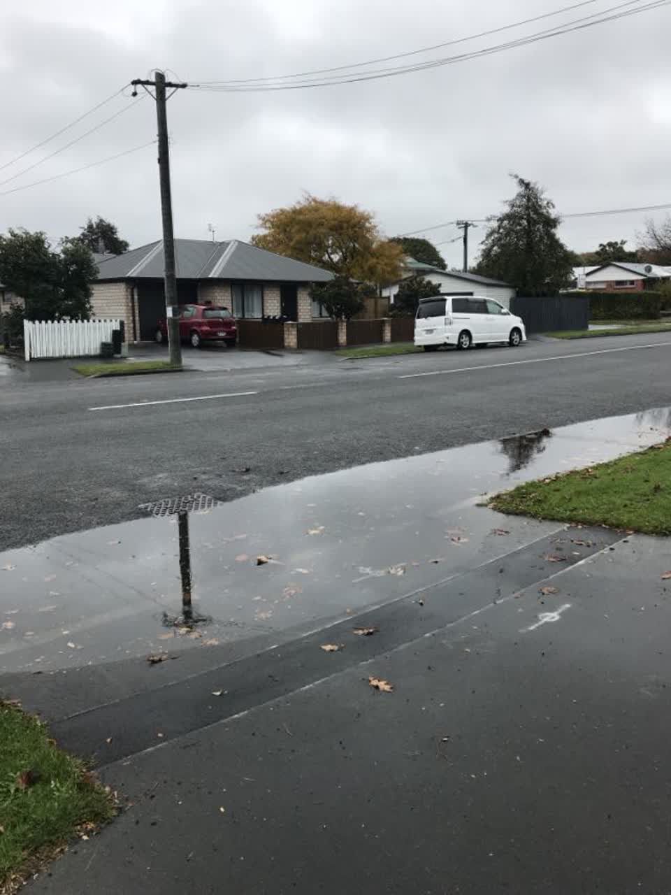 The photograph attached to this roading/streets report
