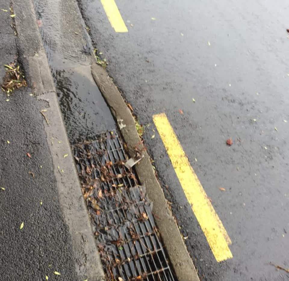The photograph attached to this wastewater/stormwater report