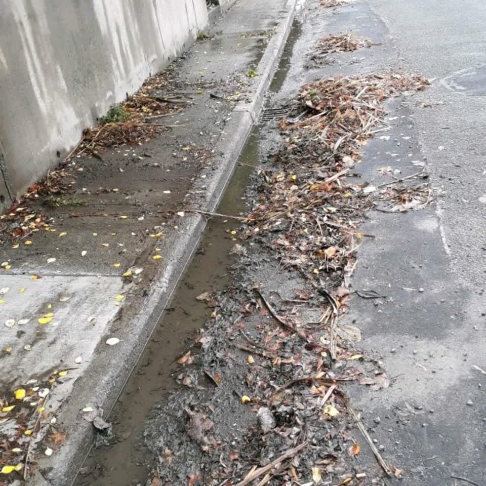 The photograph attached to this flooding report