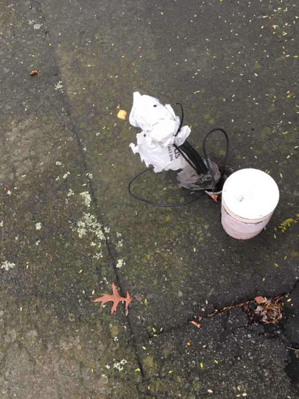 The photograph attached to this roading/streets report