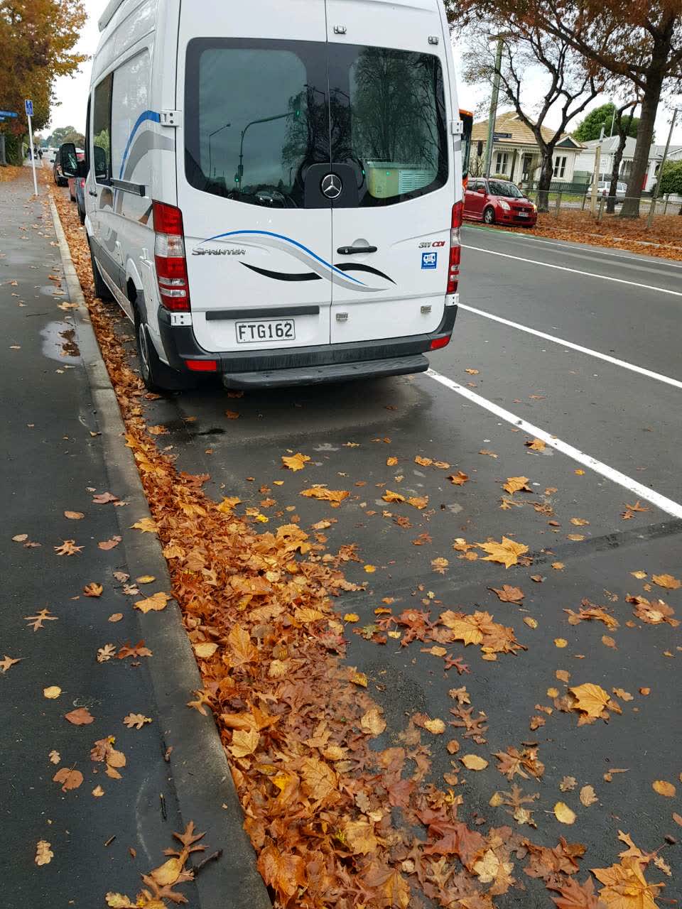 The photograph attached to this roading/streets report