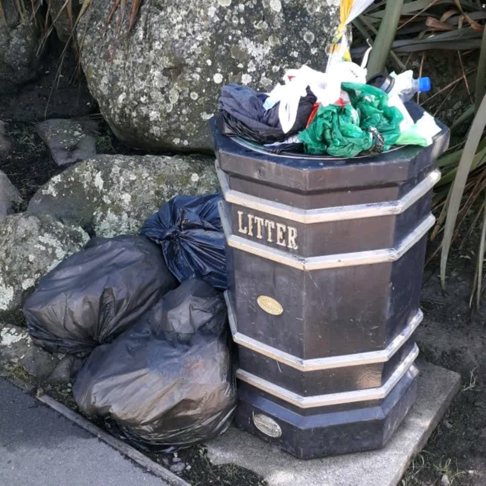 The photograph attached to this rubbish/recycling report