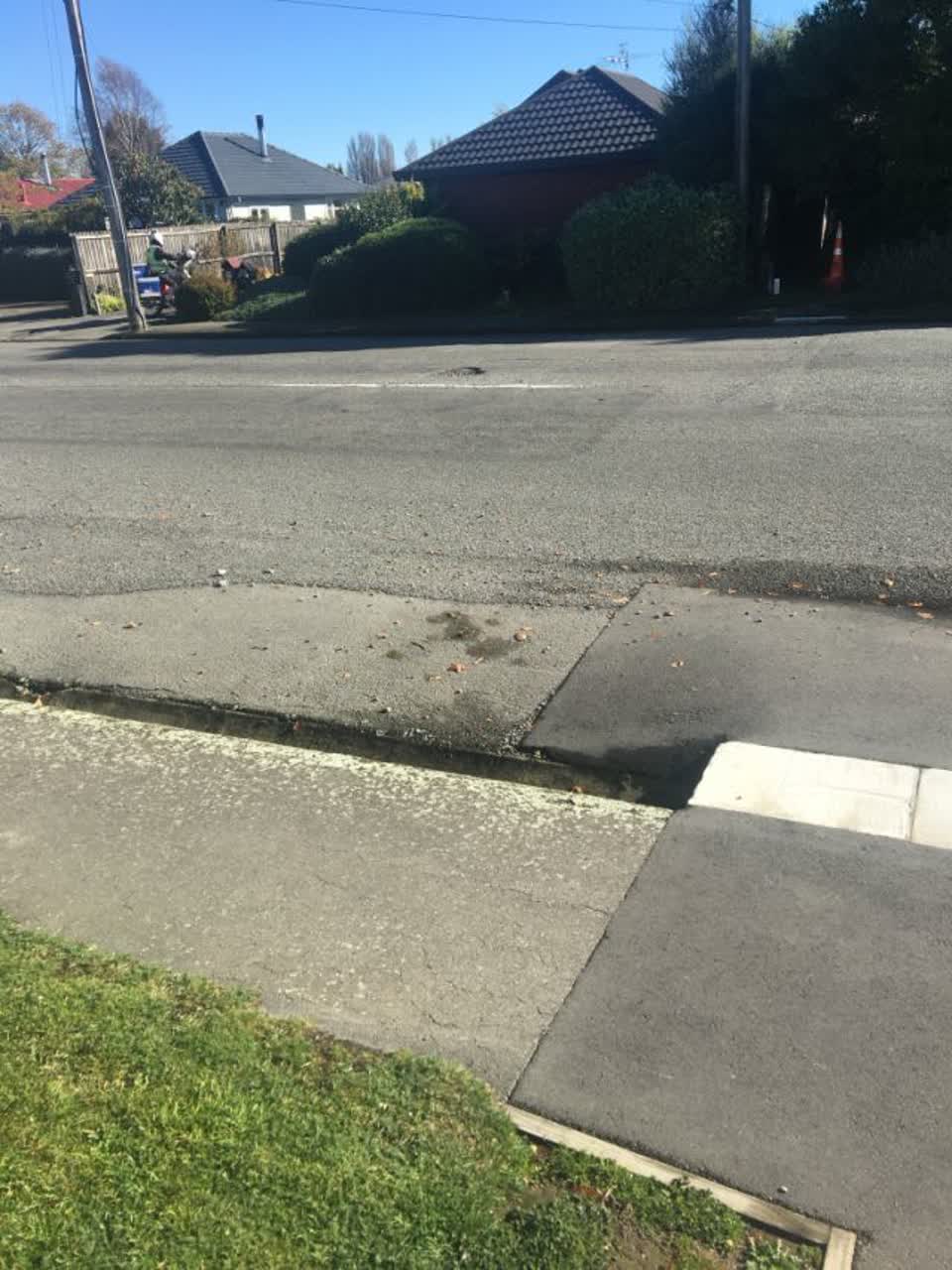 The photograph attached to this roading/streets report