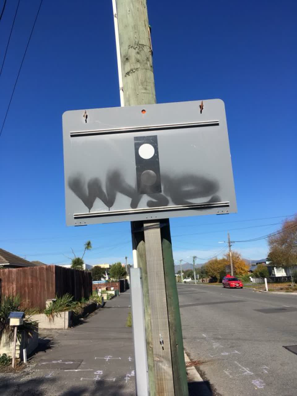The photograph attached to this roading/streets report