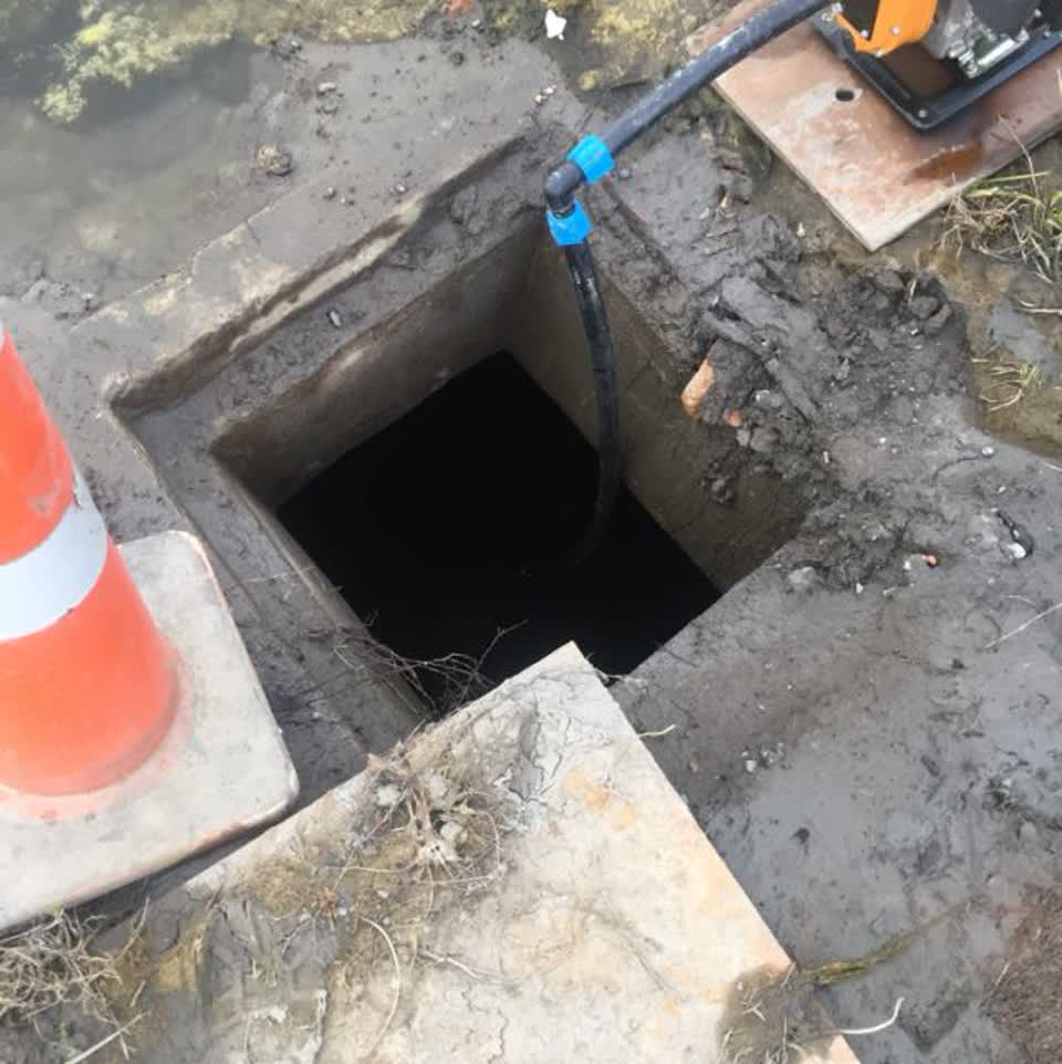 The photograph attached to this wastewater/stormwater report