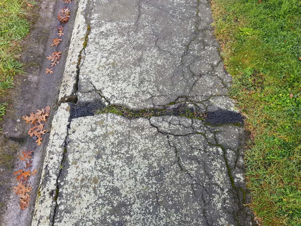 The photograph attached to this roading/streets report