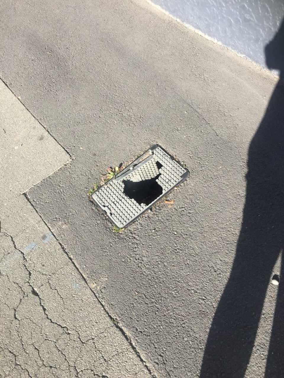 The photograph attached to this roading/streets report