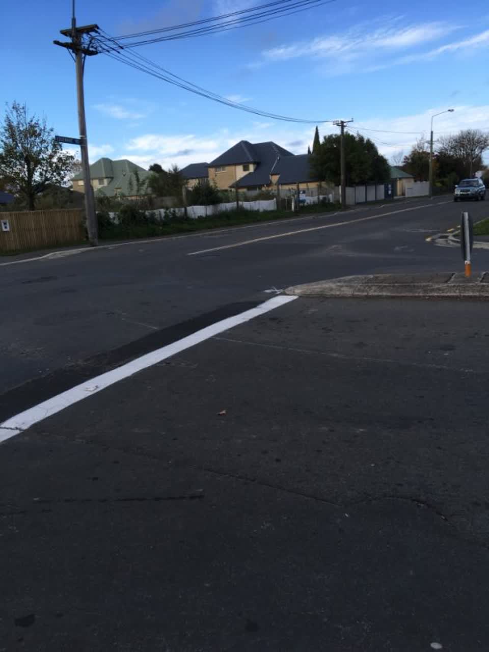 The photograph attached to this roading/streets report