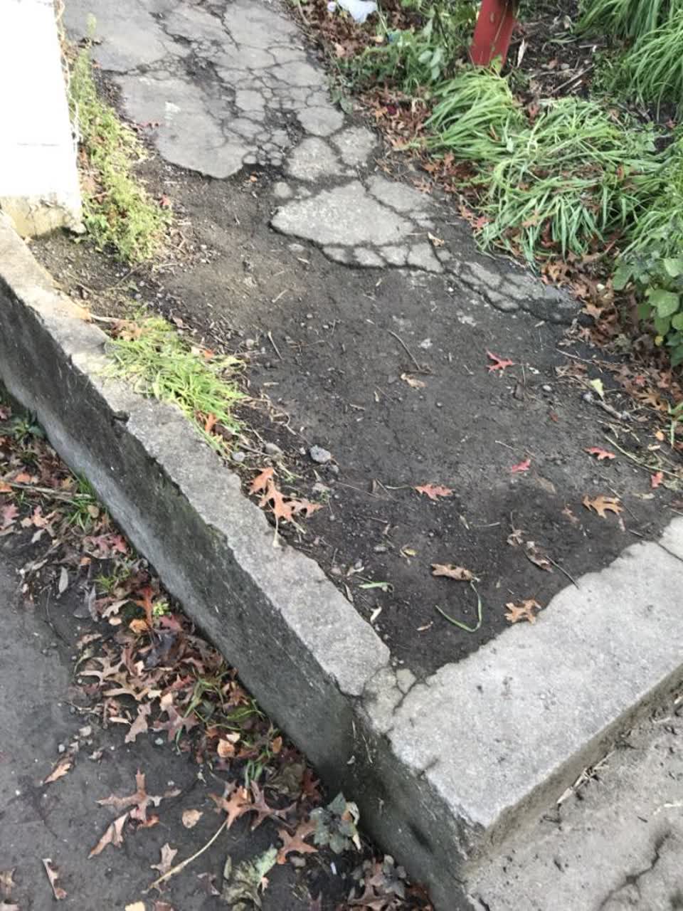 The photograph attached to this roading/streets report
