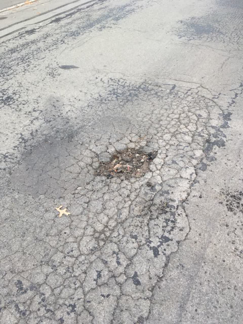 The photograph attached to this roading/streets report