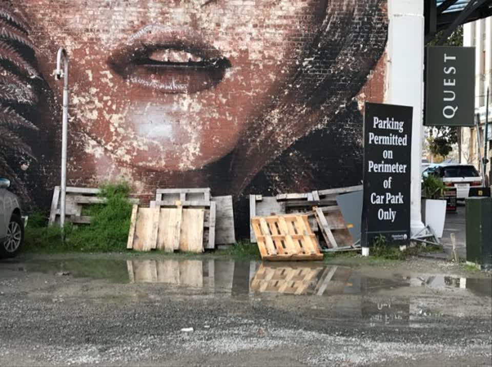 The photograph attached to this flooding report