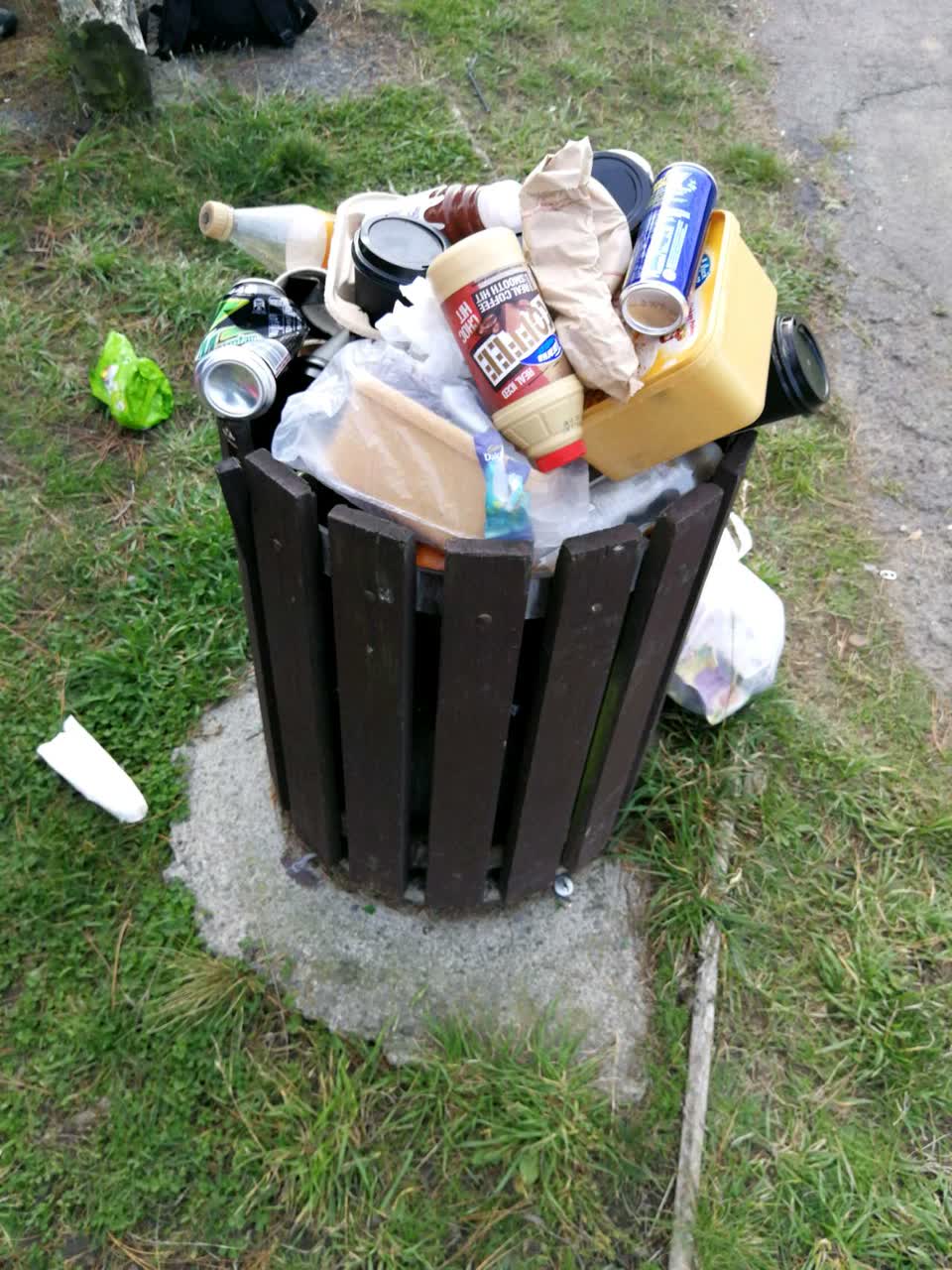 The photograph attached to this rubbish/recycling report