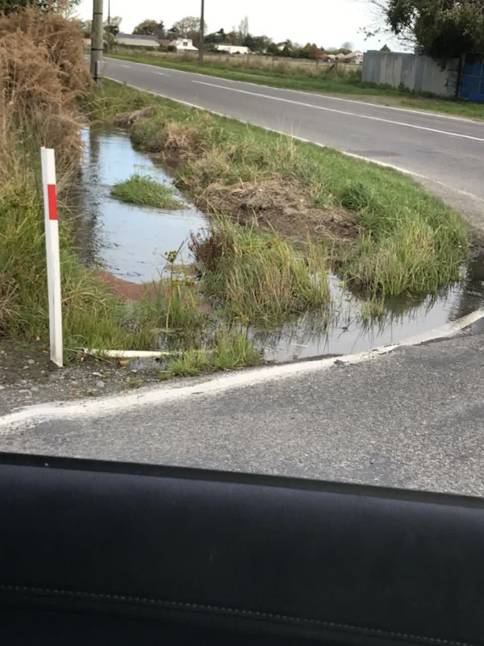 The photograph attached to this flooding report