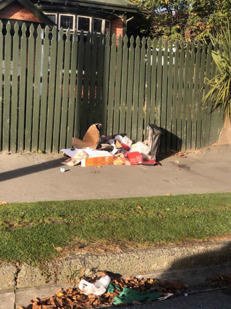 The photograph attached to this rubbish/recycling report