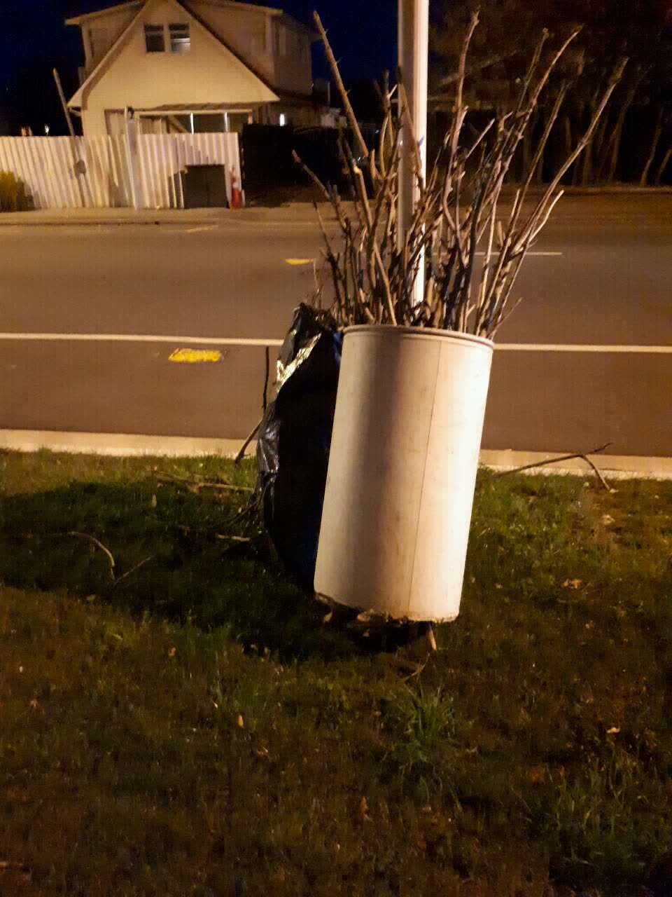 The photograph attached to this rubbish/recycling report