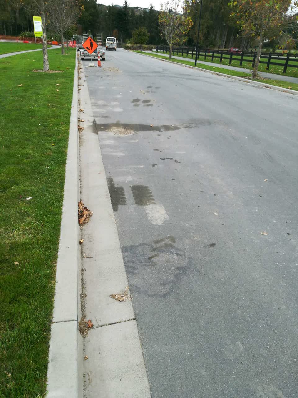 The photograph attached to this roading/streets report