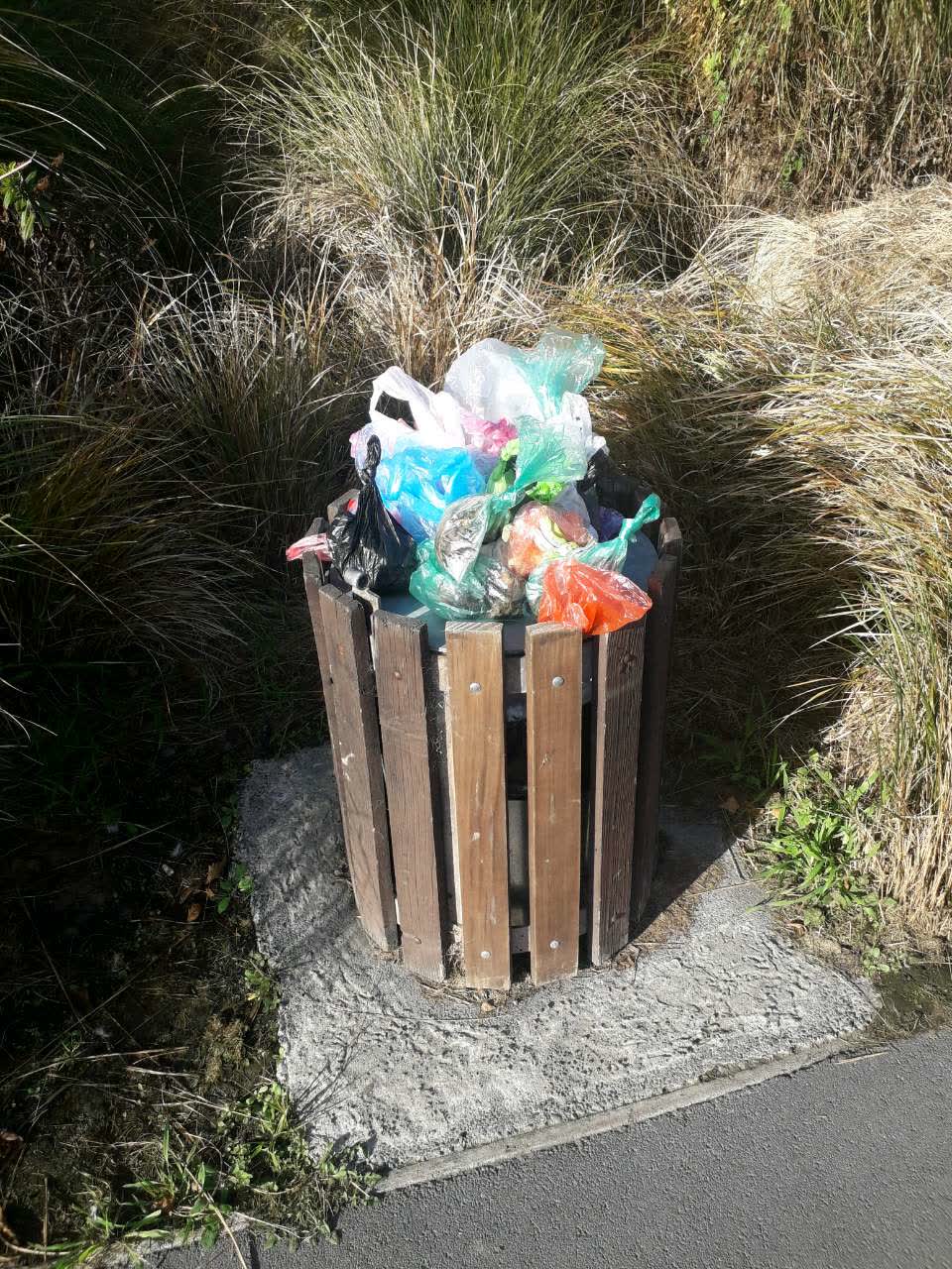 The photograph attached to this rubbish/recycling report