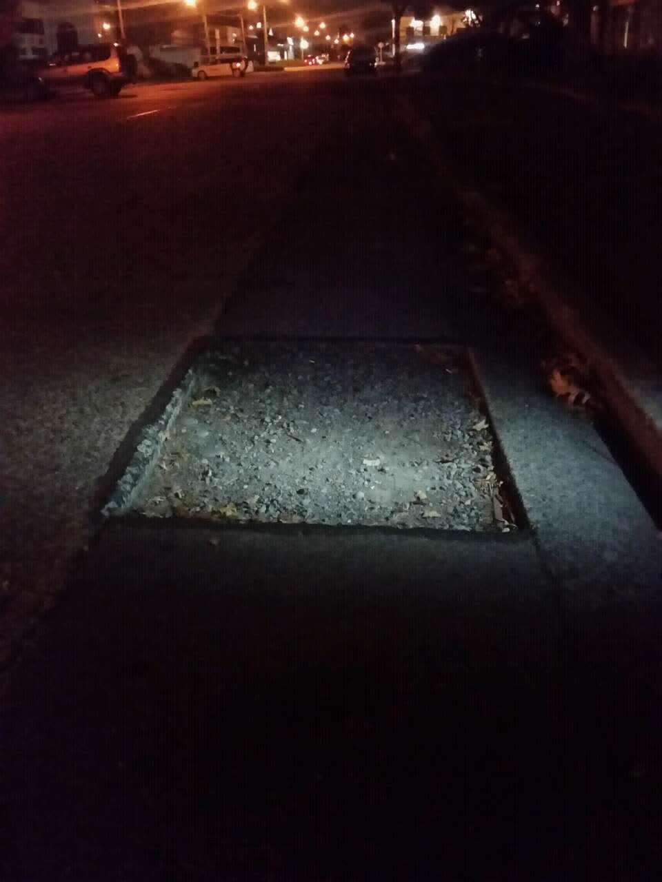 The photograph attached to this roading/streets report