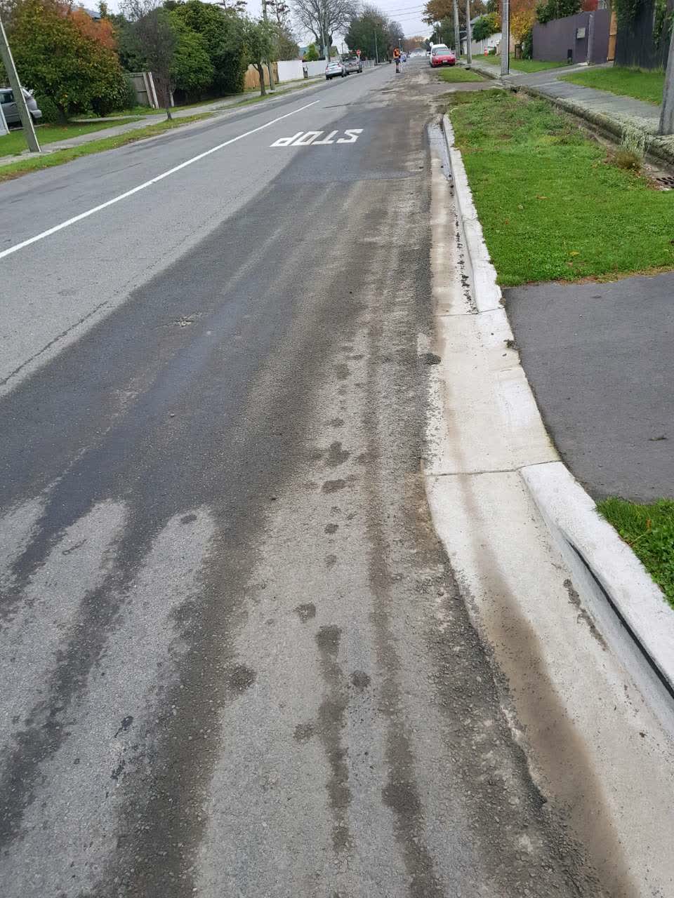 The photograph attached to this roading/streets report