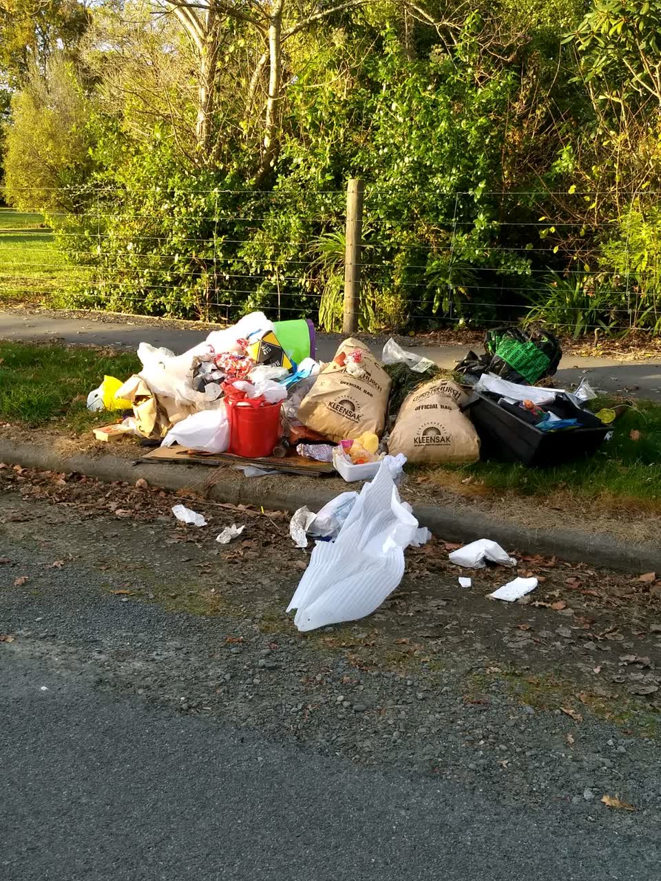 The photograph attached to this rubbish/recycling report