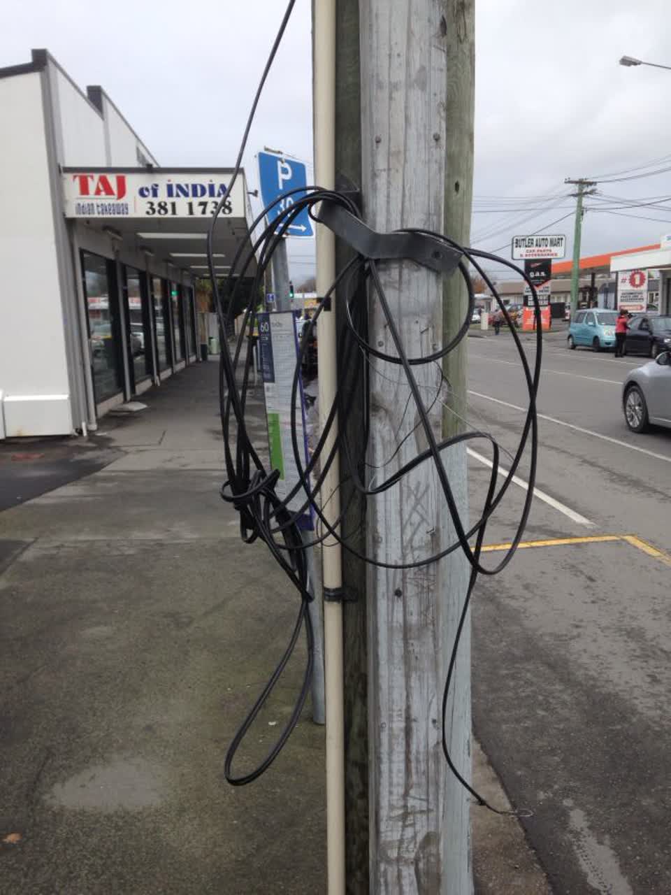 The photograph attached to this roading/streets report