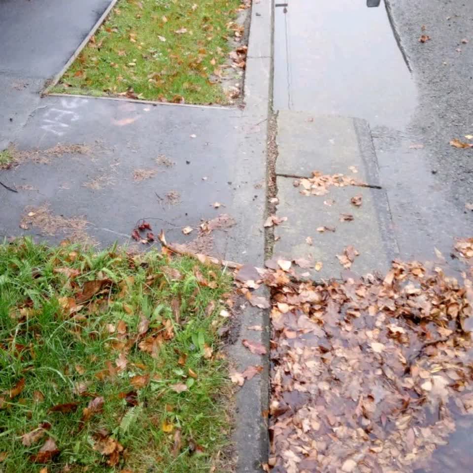 The photograph attached to this flooding report