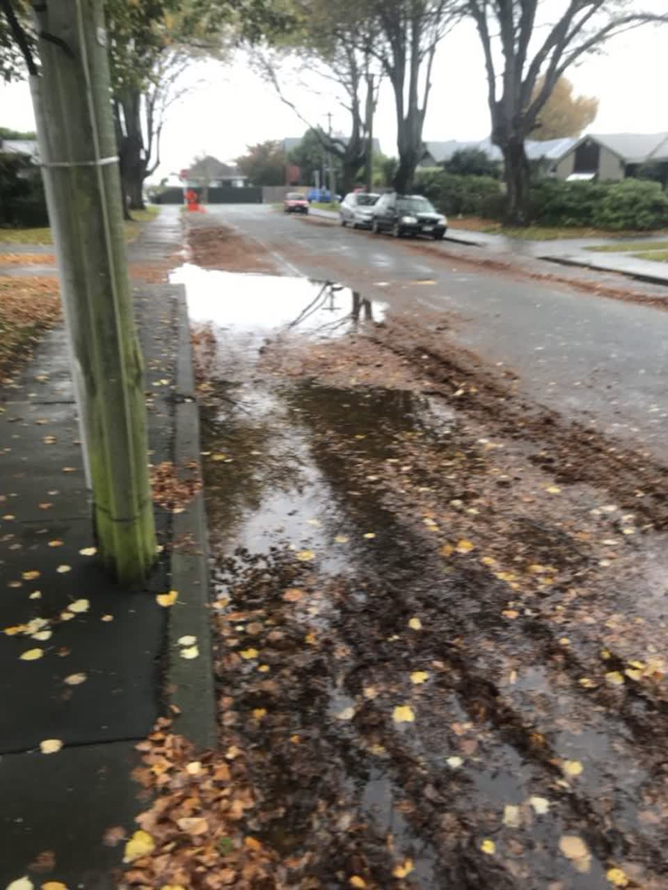 The photograph attached to this flooding report