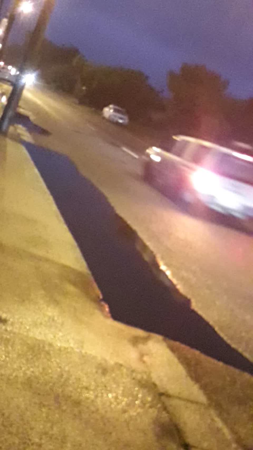 The photograph attached to this roading/streets report