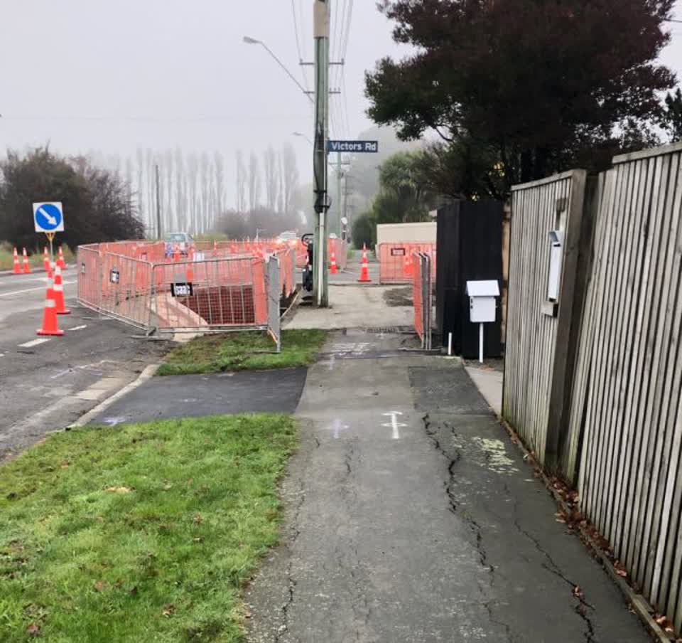The photograph attached to this roading/streets report