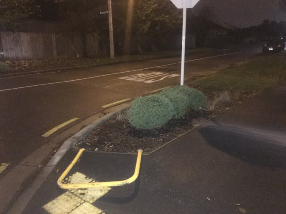 The photograph attached to this roading/streets report