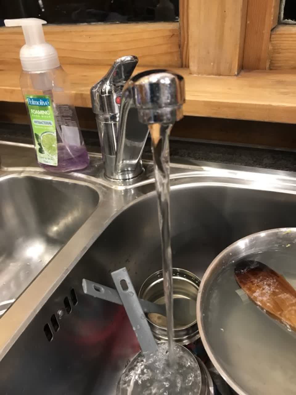The photograph attached to this water supply report