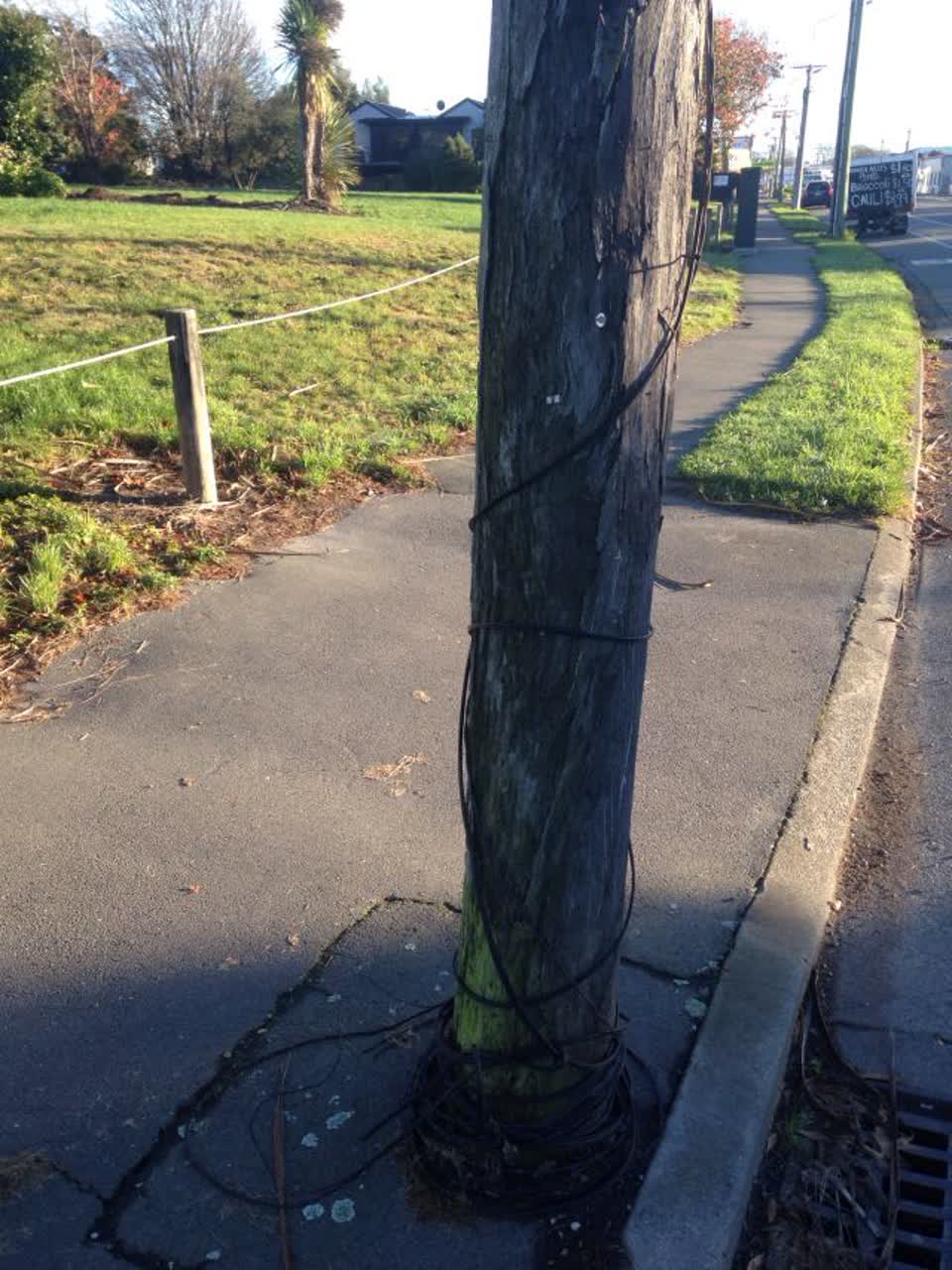 The photograph attached to this roading/streets report