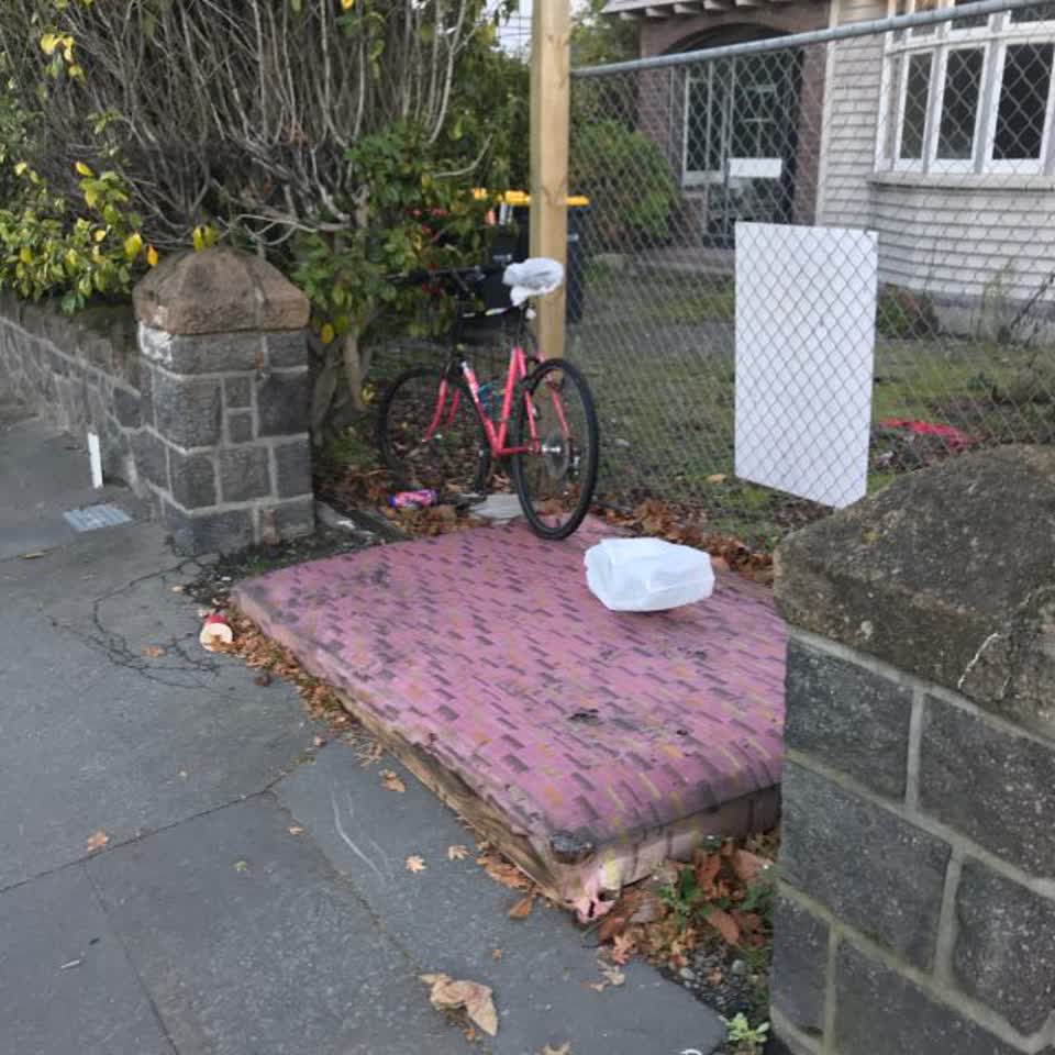 The photograph attached to this rubbish/recycling report