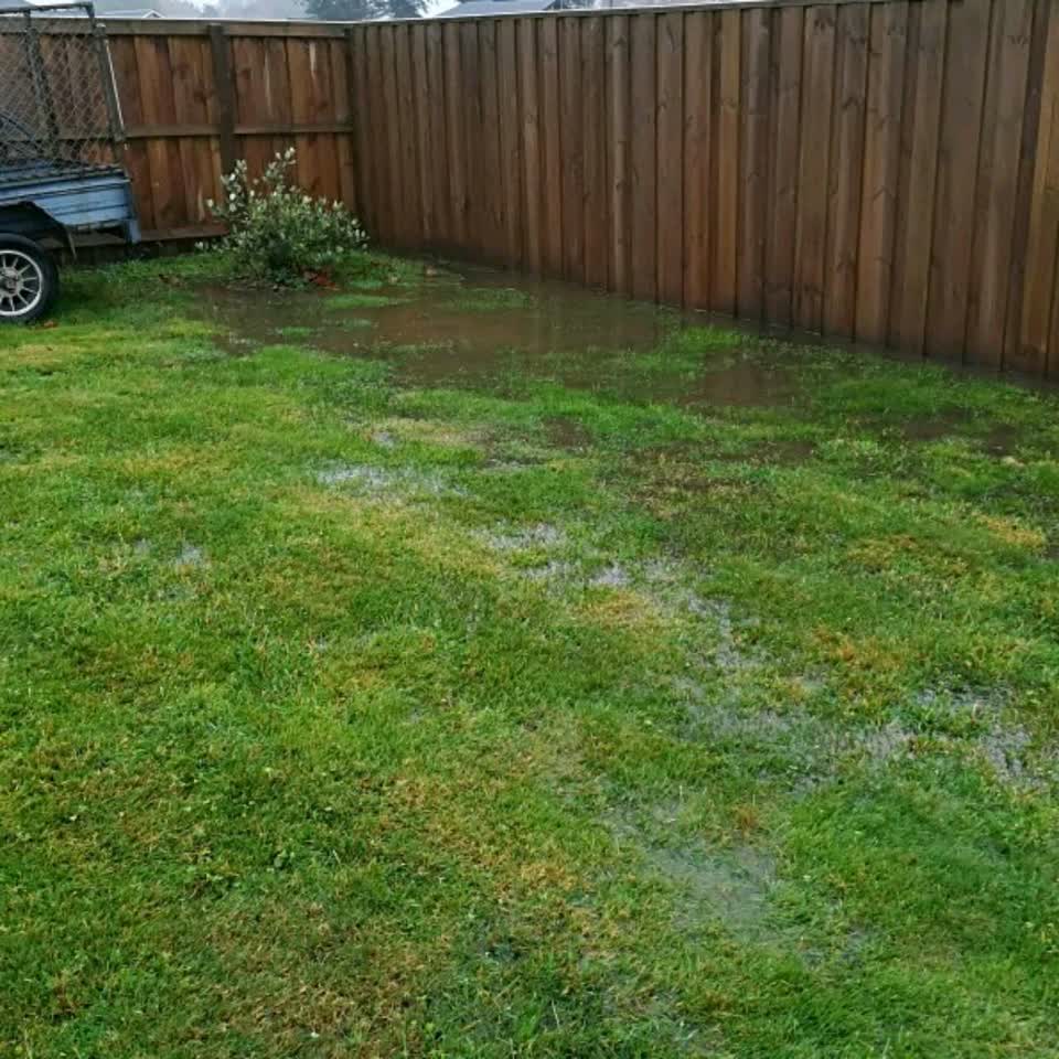 The photograph attached to this flooding report