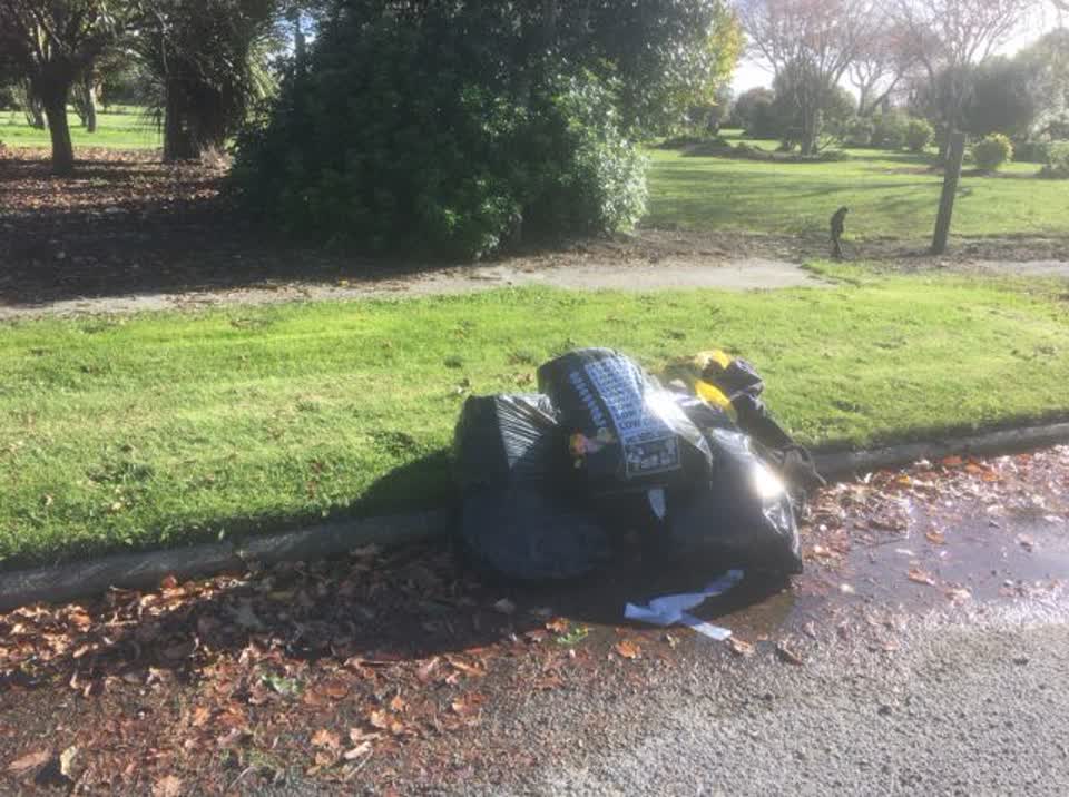 The photograph attached to this rubbish/recycling report