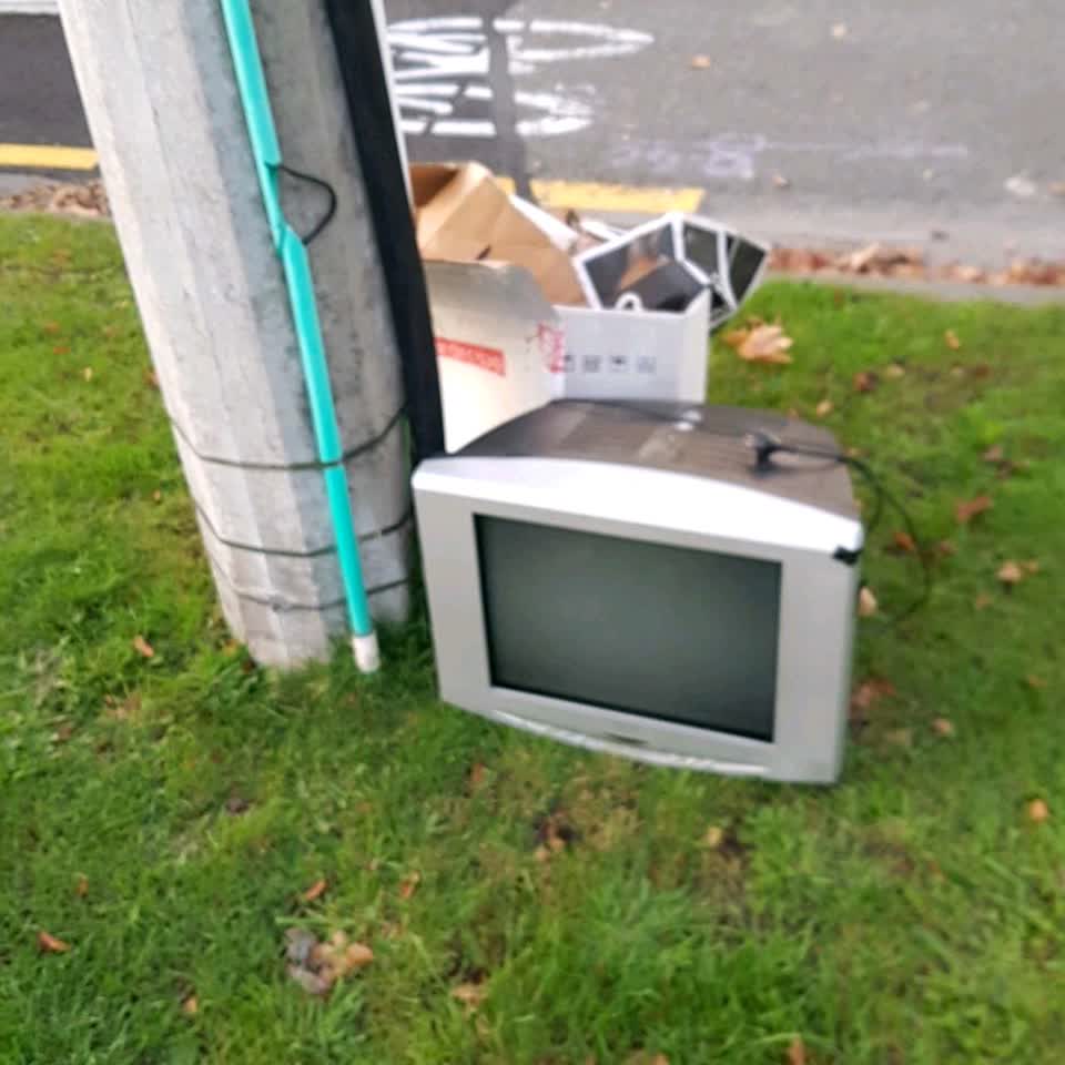 The photograph attached to this rubbish/recycling report