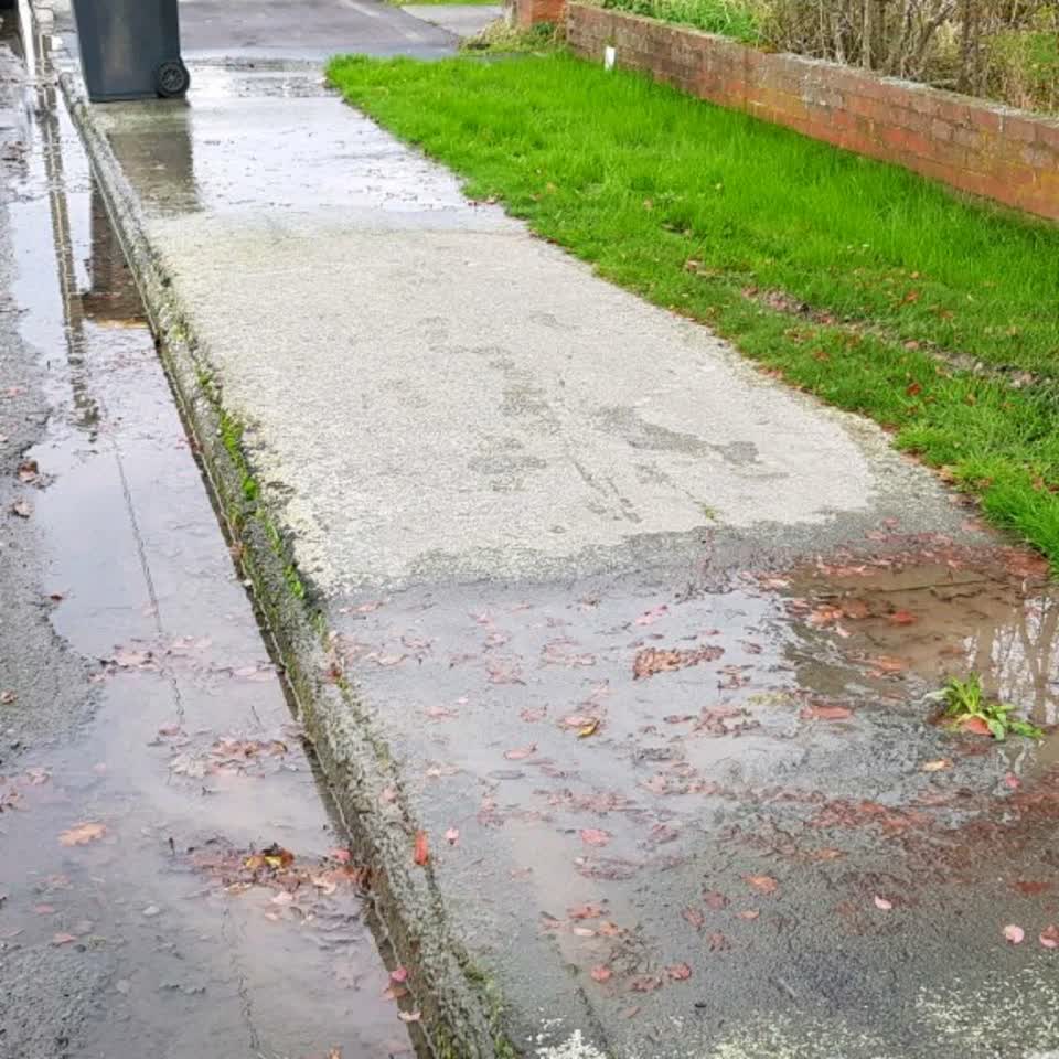 The photograph attached to this flooding report