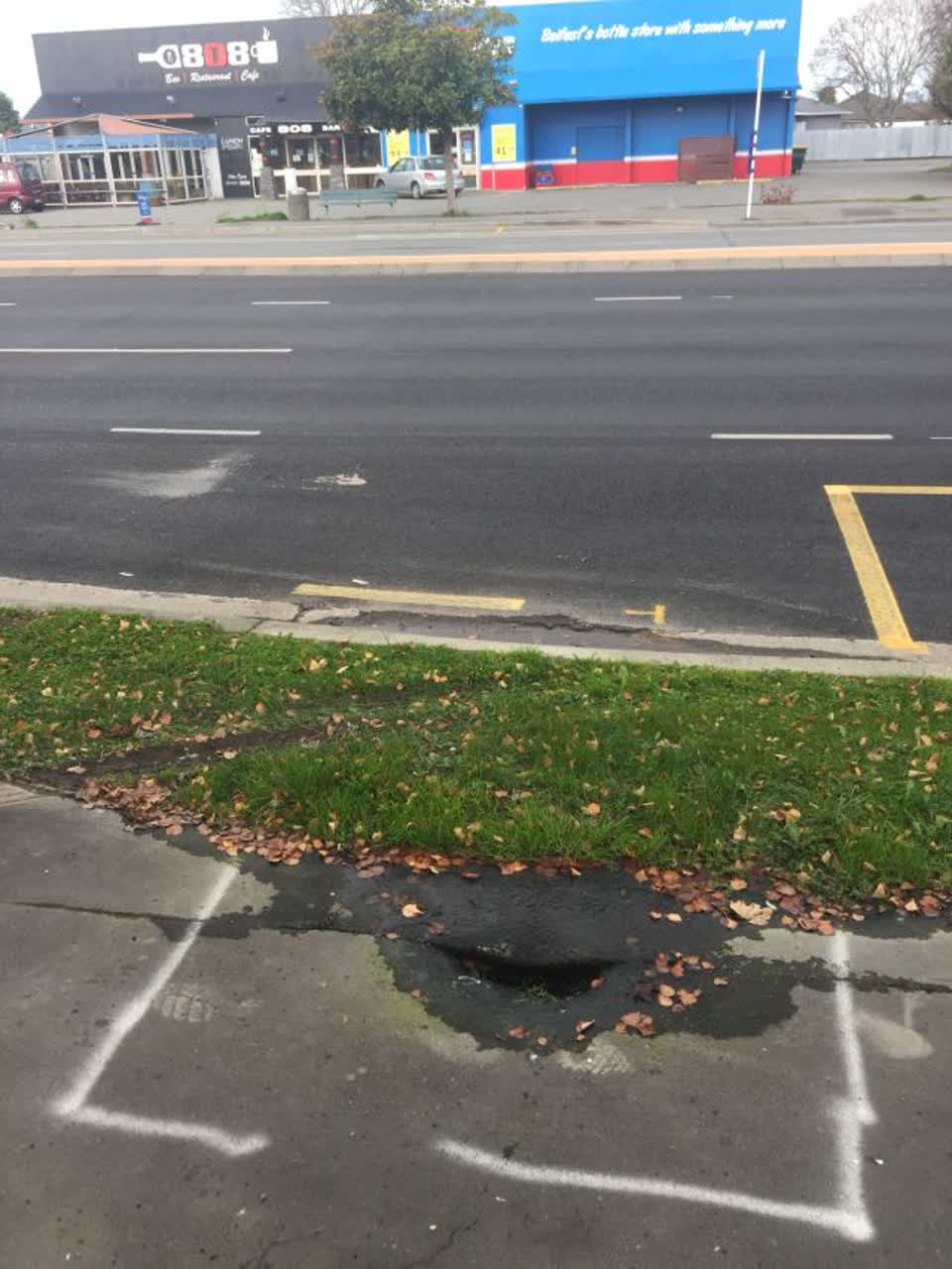 The photograph attached to this roading/streets report