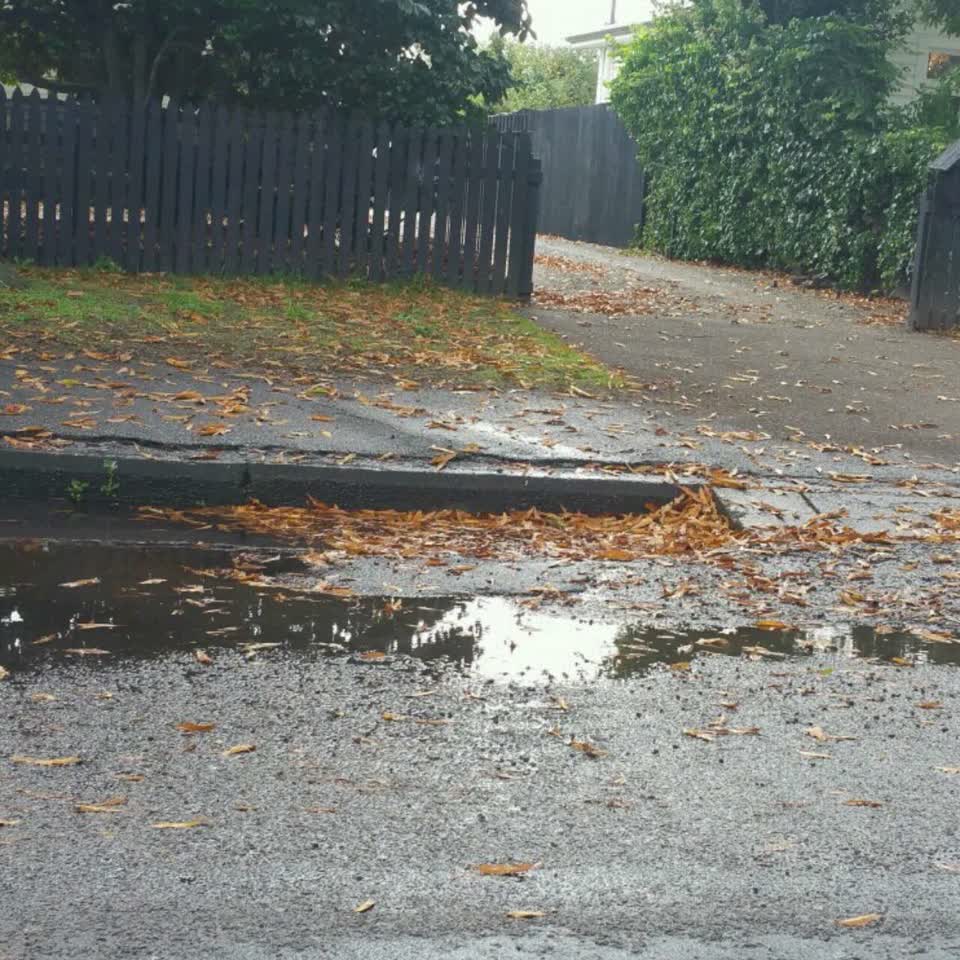 The photograph attached to this flooding report