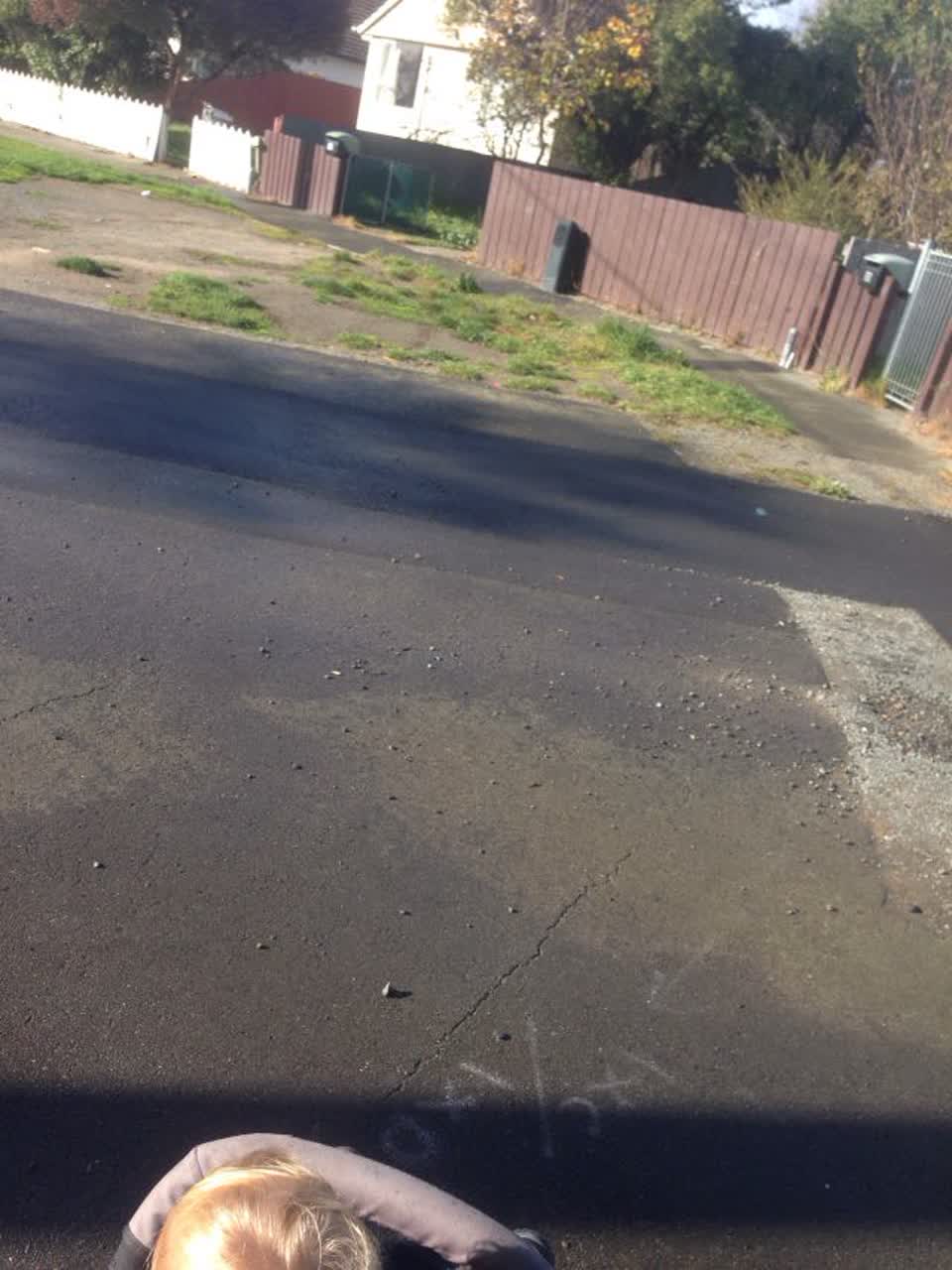 The photograph attached to this roading/streets report