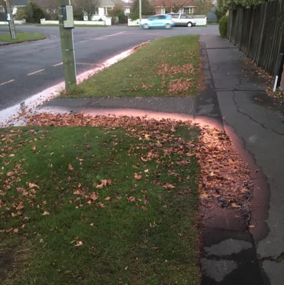 The photograph attached to this flooding report