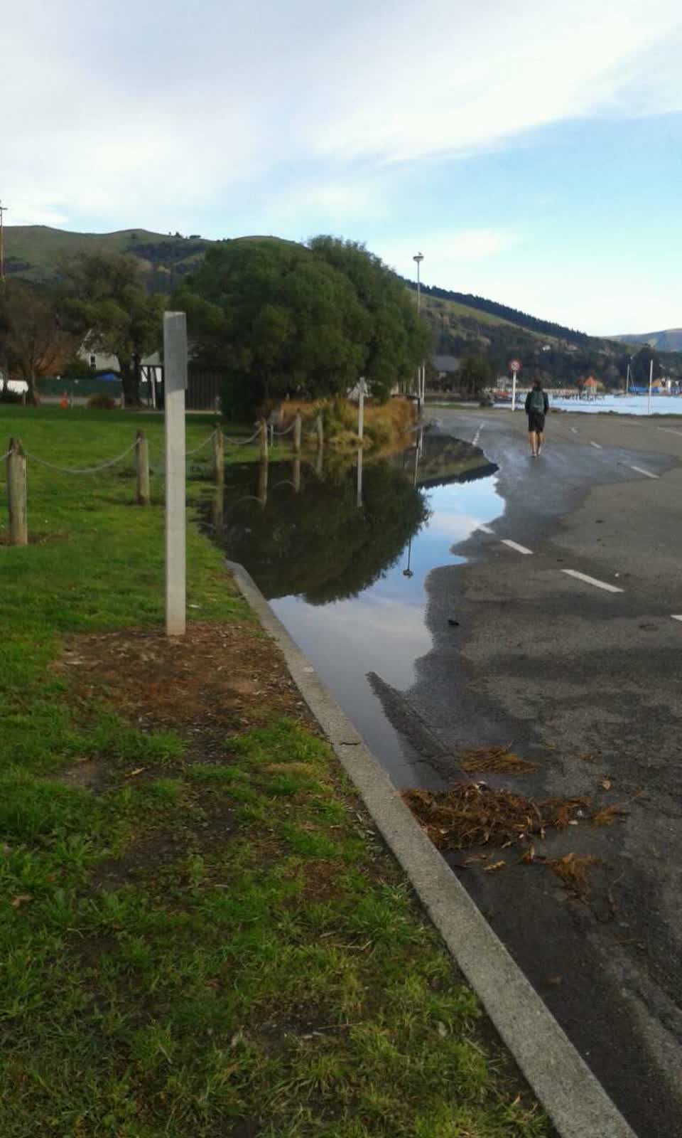 The photograph attached to this flooding report