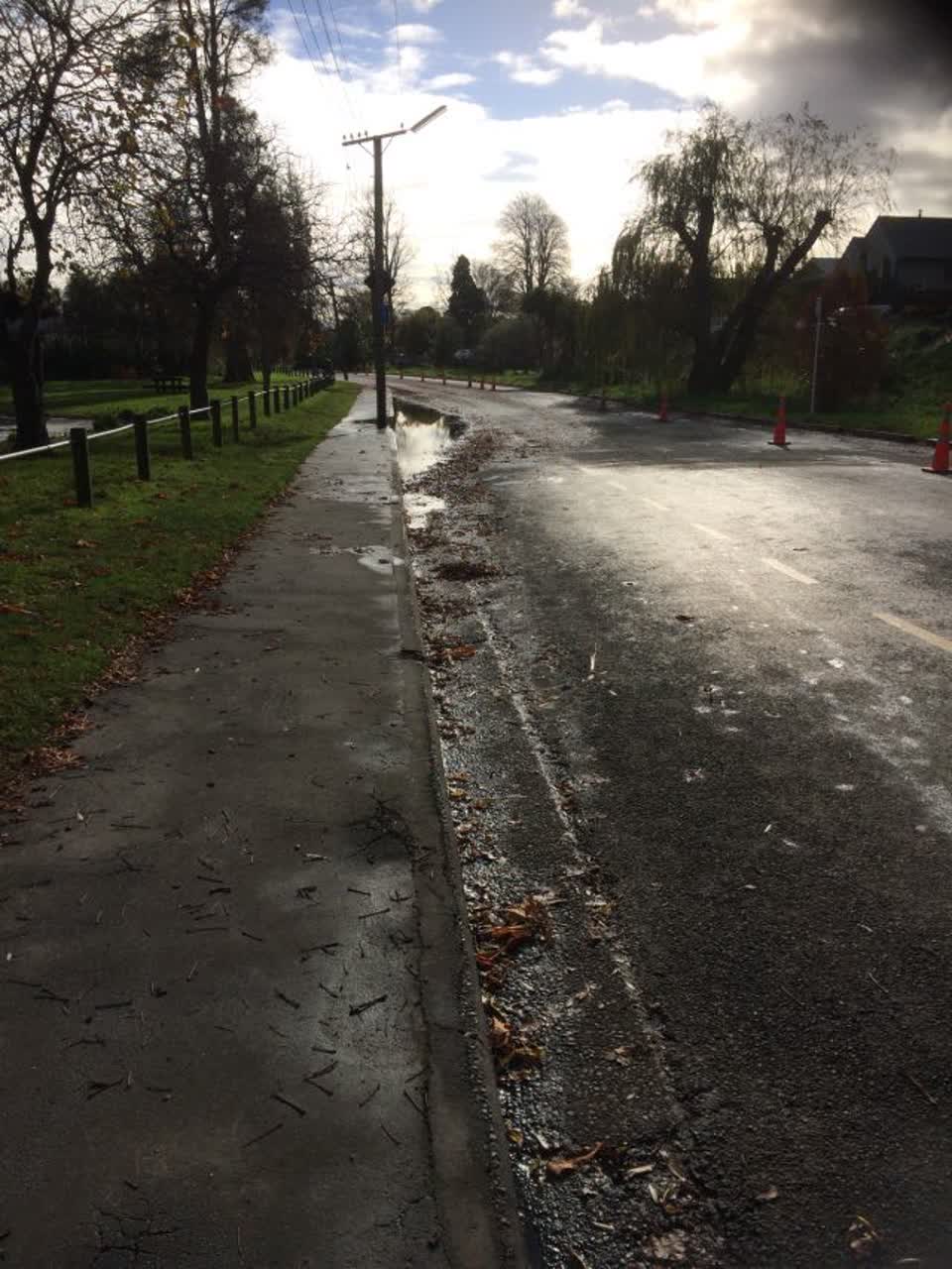 The photograph attached to this wastewater/stormwater report