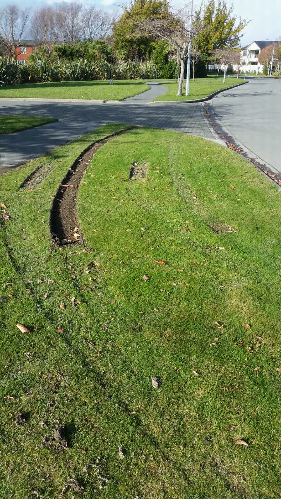 The photograph attached to this roading/streets report