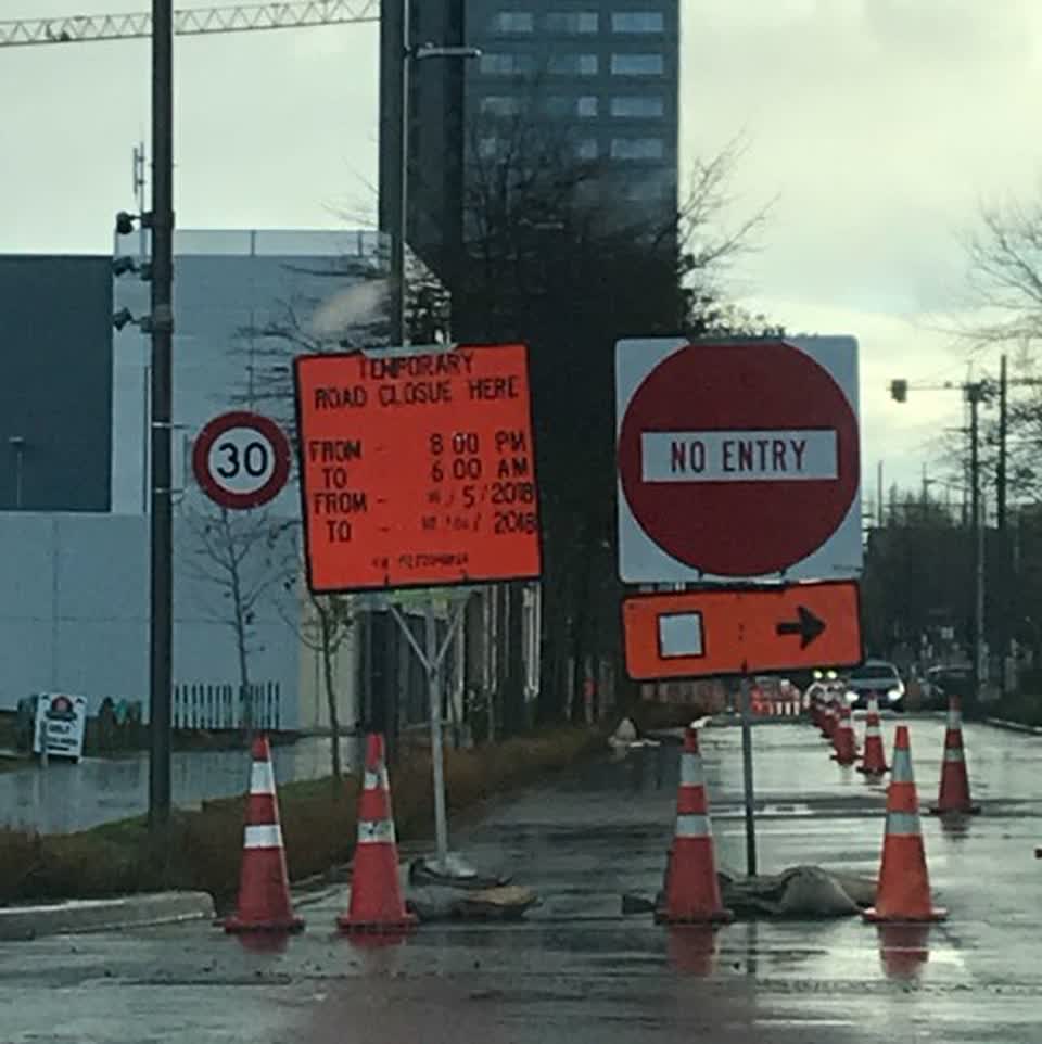 The photograph attached to this roading/streets report