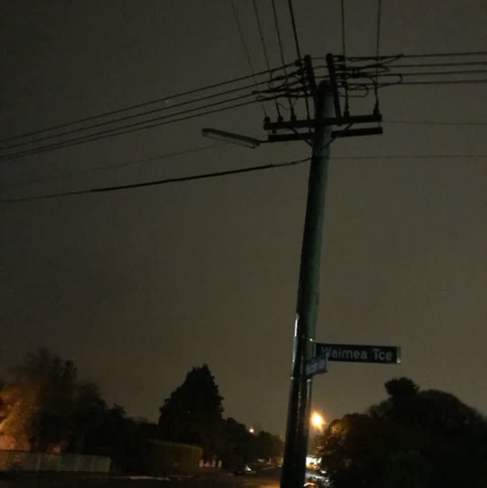 The photograph attached to this roading/streets report