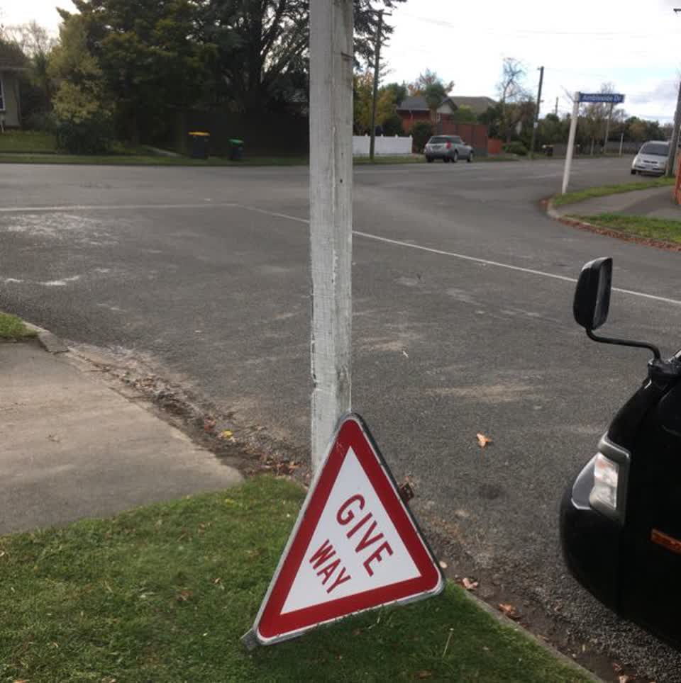 The photograph attached to this roading/streets report